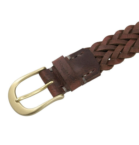 "Don't Kill My Vibe" Leather Mesh Belt