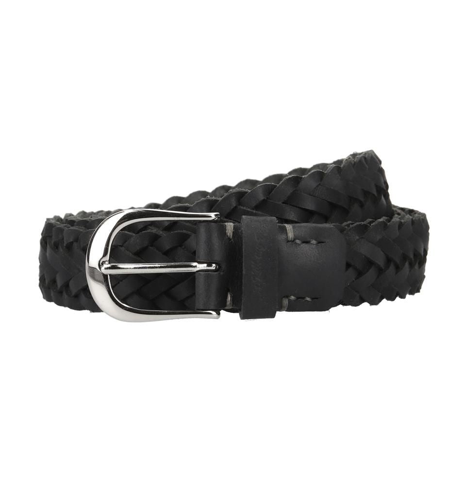 "Don't Kill My Vibe" Leather Mesh Belt