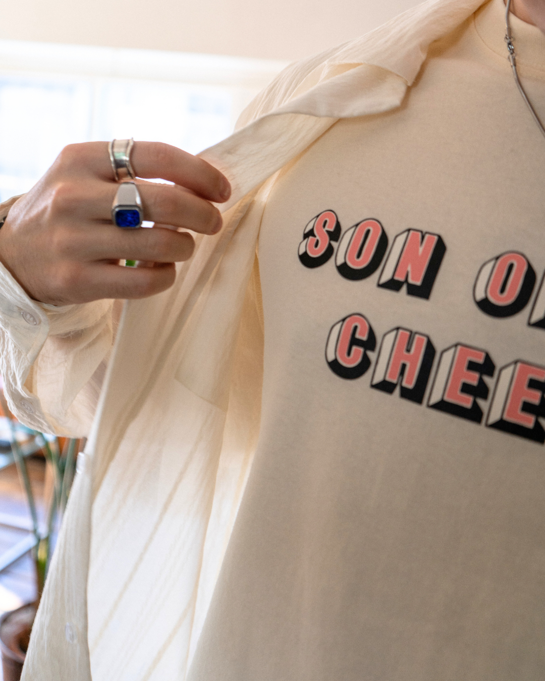 SON OF THE CHEESE BLOCKS TEE