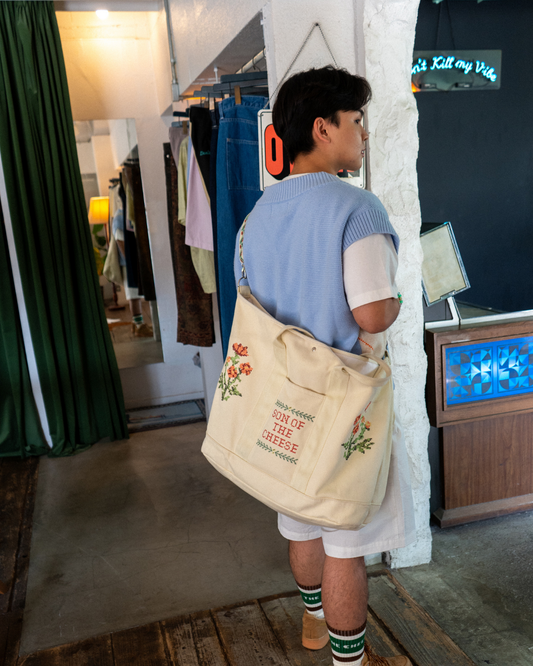 Cross Stitch Canvas Bag