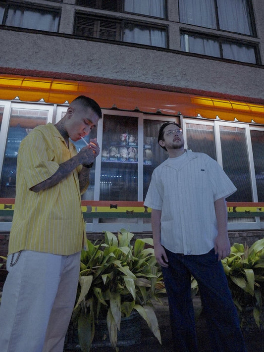 WHITE DENIM 5 POCKET PANTS