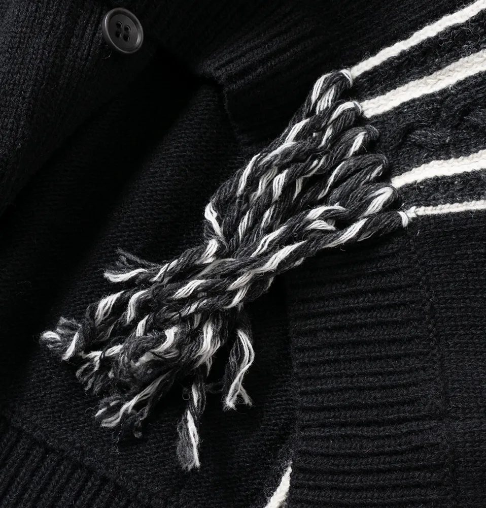 FRINGE KNIT CARDIGAN