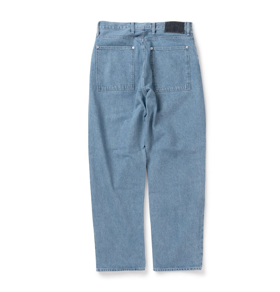 WASHED DENIM 5 POCKET PANTS