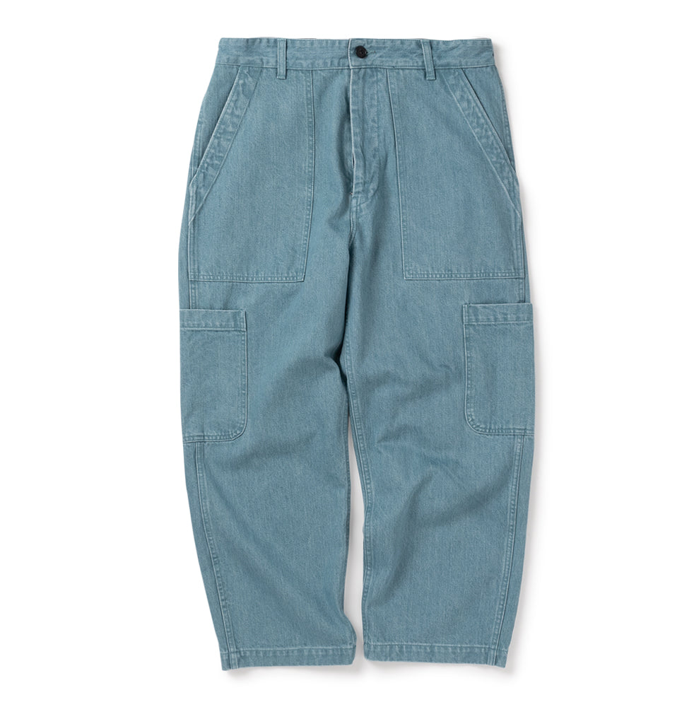 WASHED DENIM 6 POCKET WORK PANTS