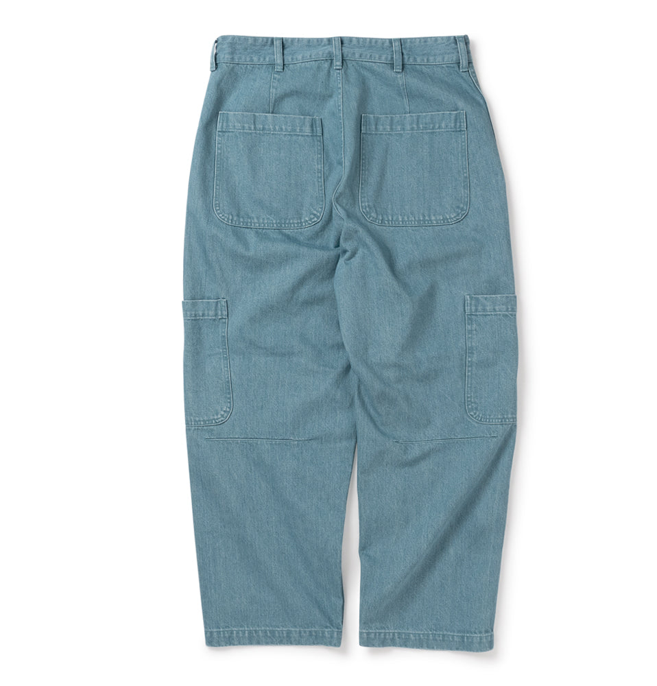 WASHED DENIM 6 POCKET WORK PANTS