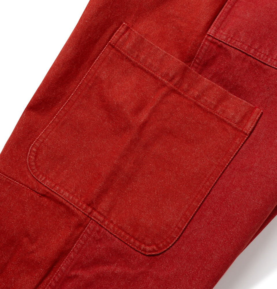 WASHED DENIM 6 POCKET WORK PANTS