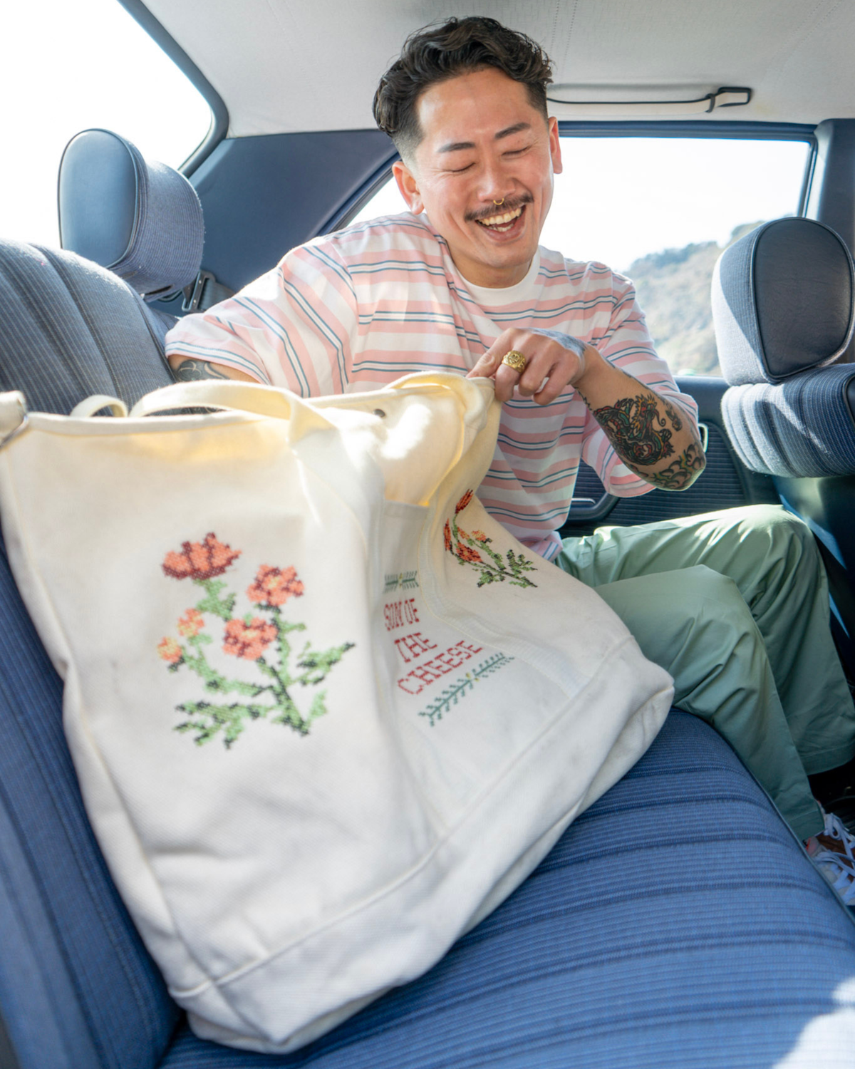 Cross Stitch Canvas Bag