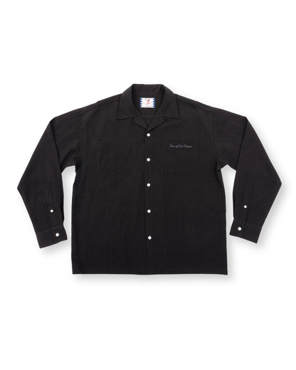 RAYON OPEN COLLAR SHIRT