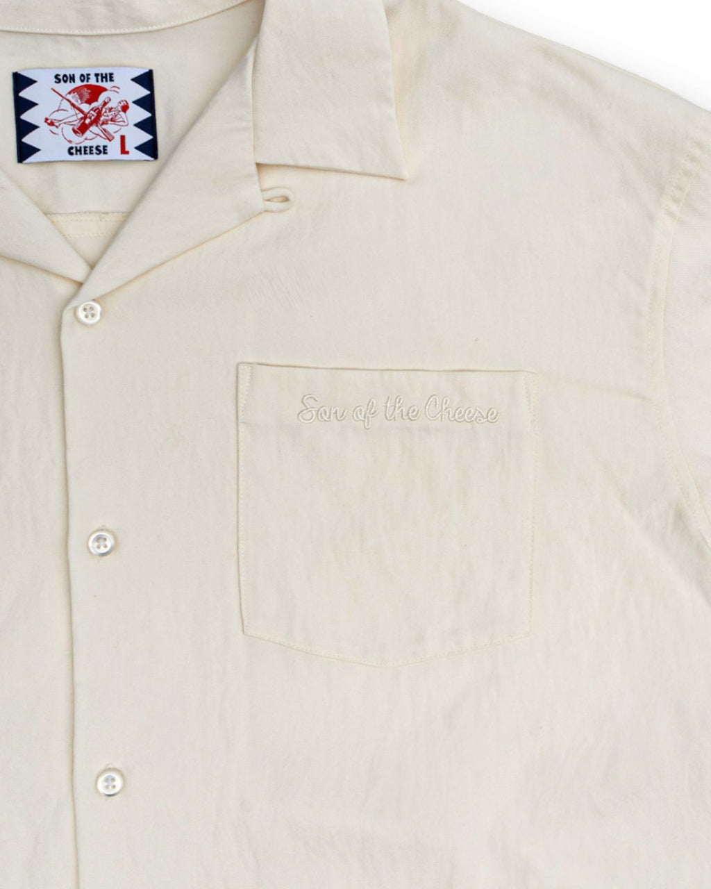 RAYON OPEN COLLAR SHIRT