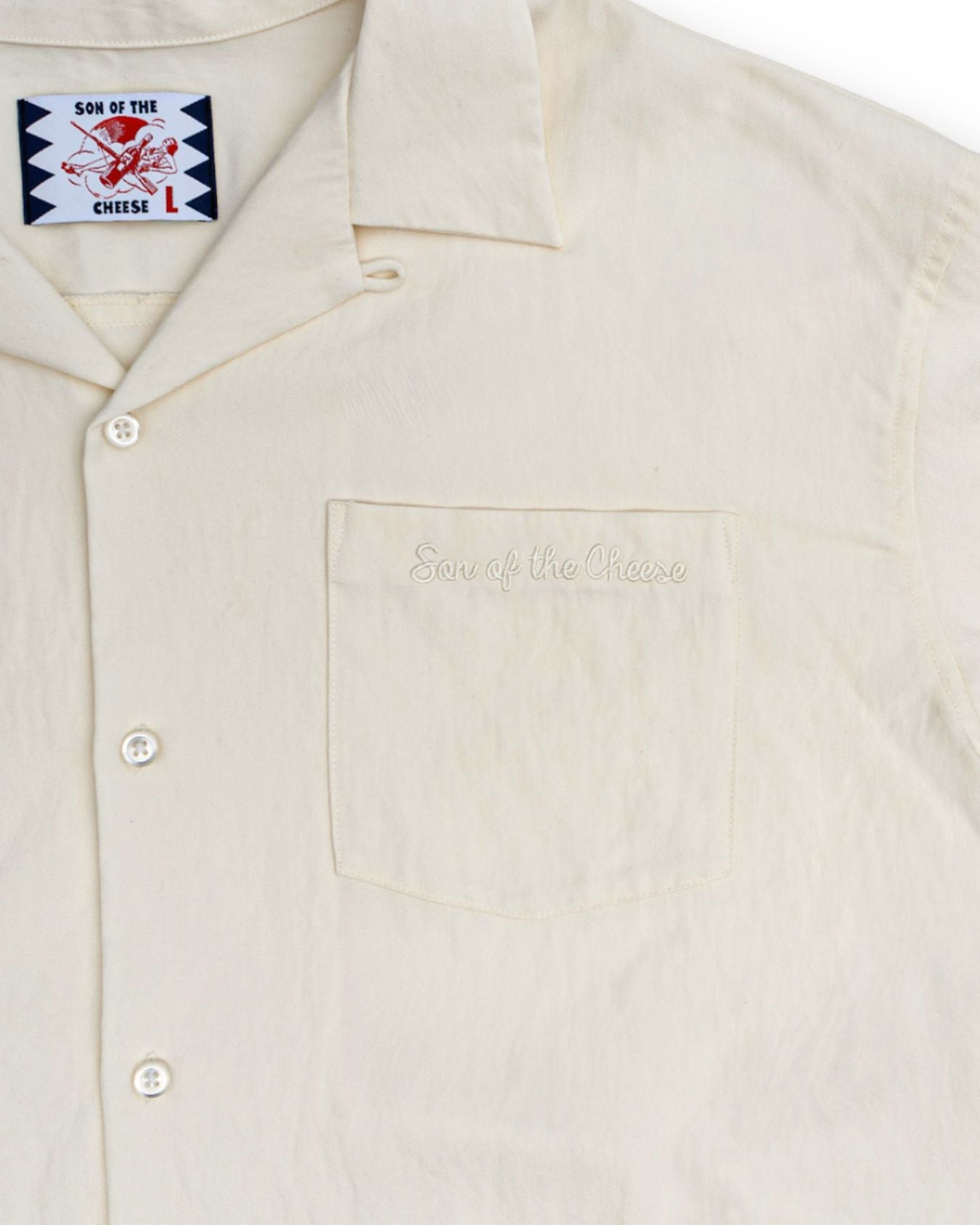 RAYON OPEN COLLAR SHIRT