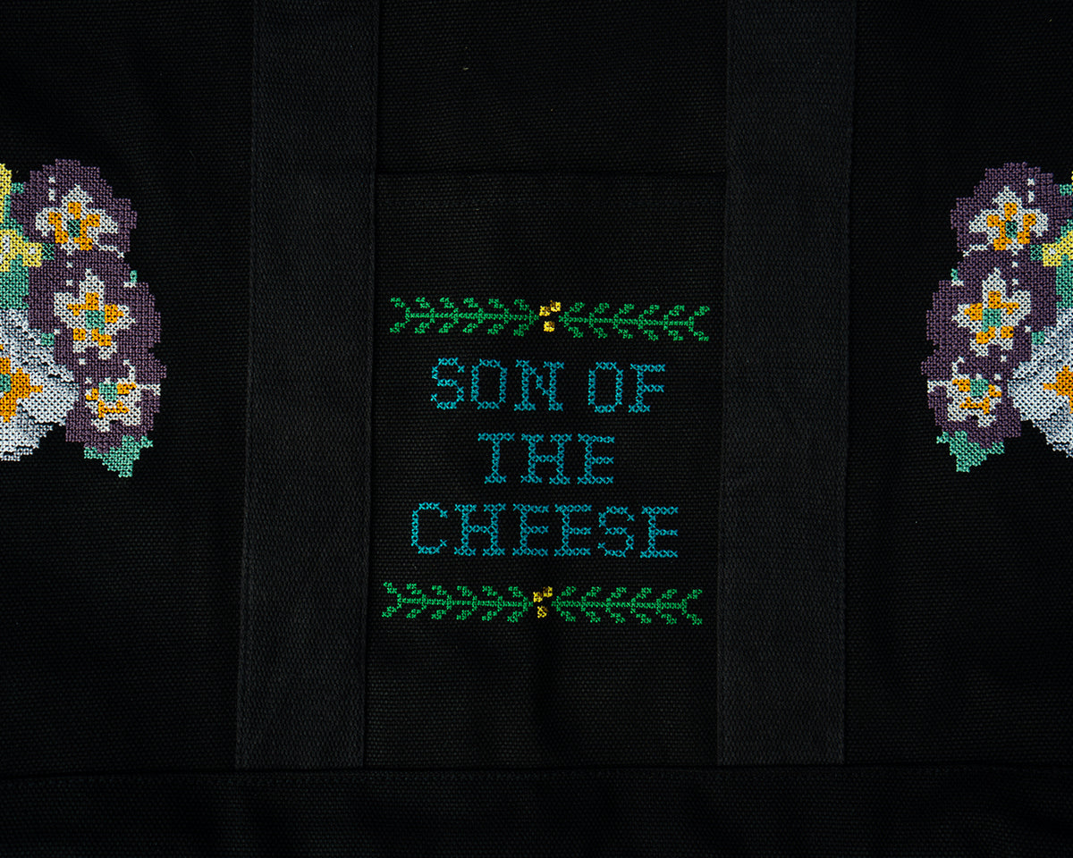 Flower Cross Stitch Bag