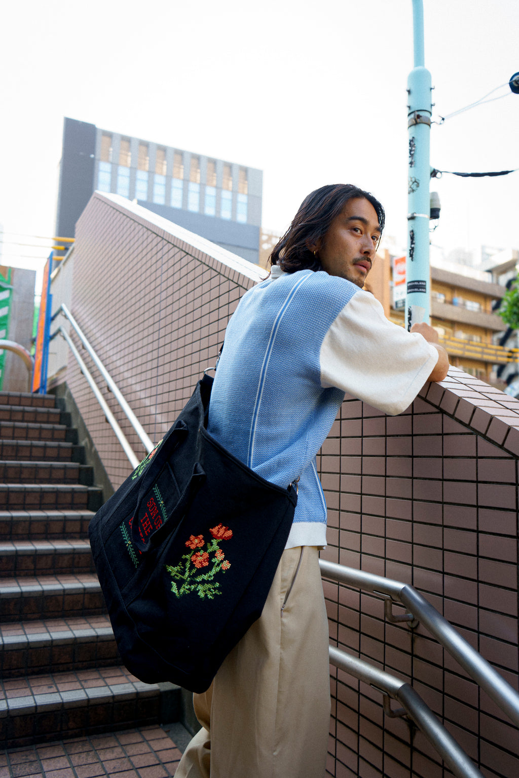Cross Stitch Canvas Bag