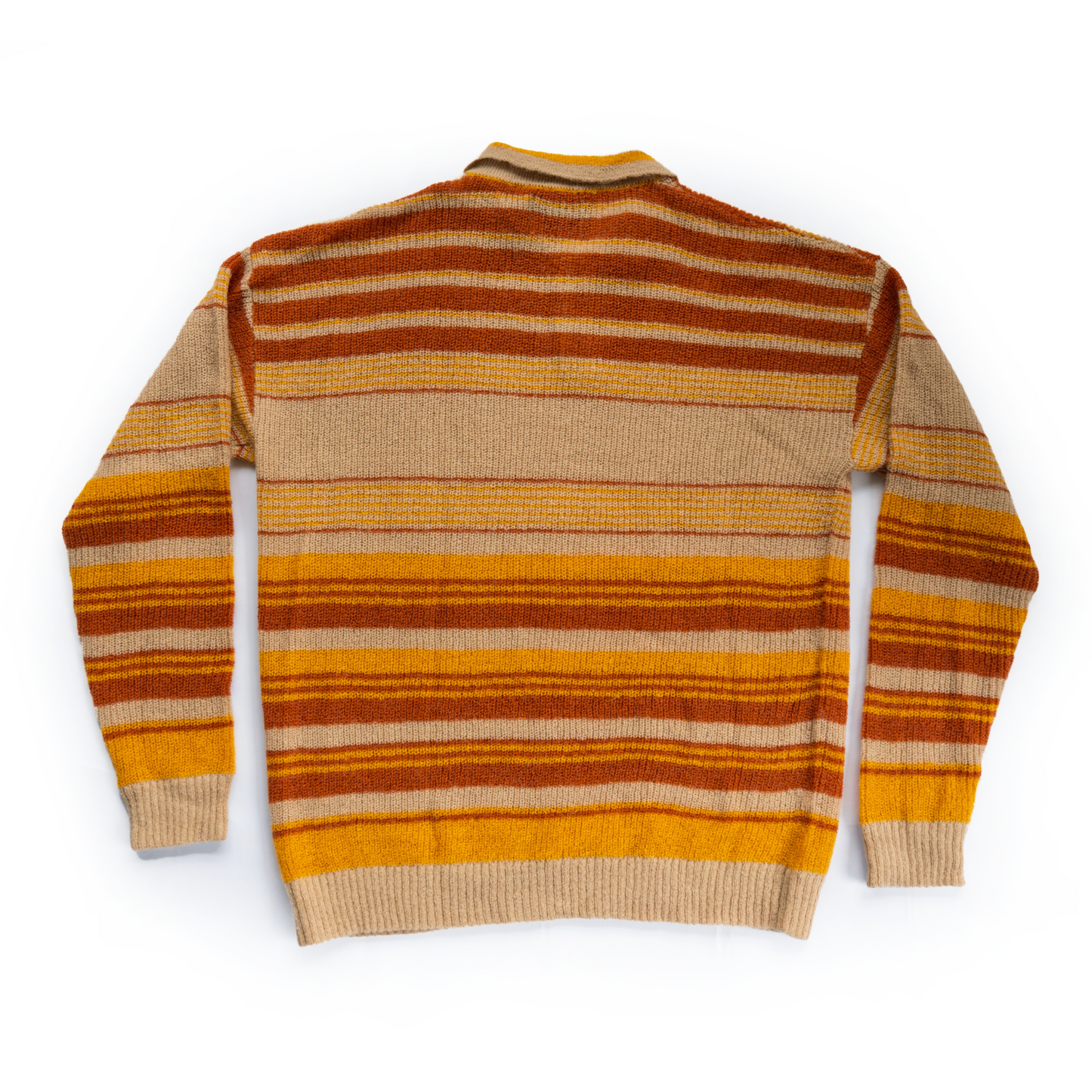 FALLING STRIPE POLO KNIT