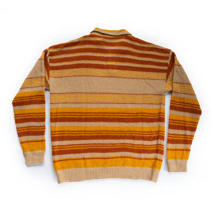 FALLING STRIPE POLO KNIT