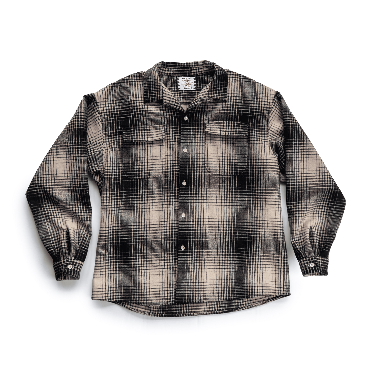 MELTON CHECK WOOL SHIRT