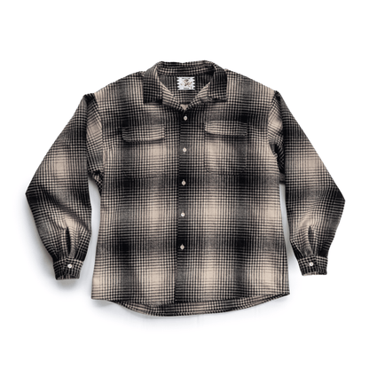 MELTON CHECK WOOL SHIRT