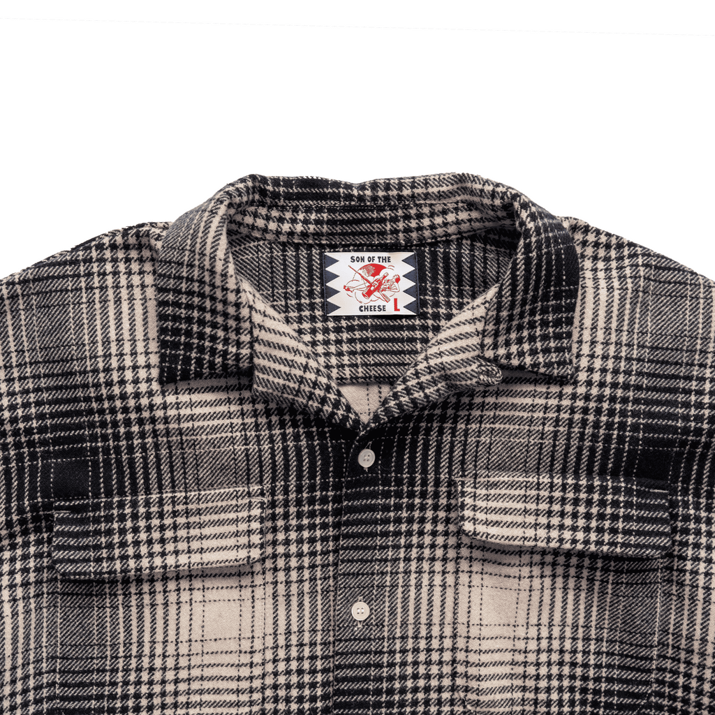MELTON CHECK  WOOL SHIRT