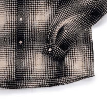 MELTON CHECK WOOL SHIRT