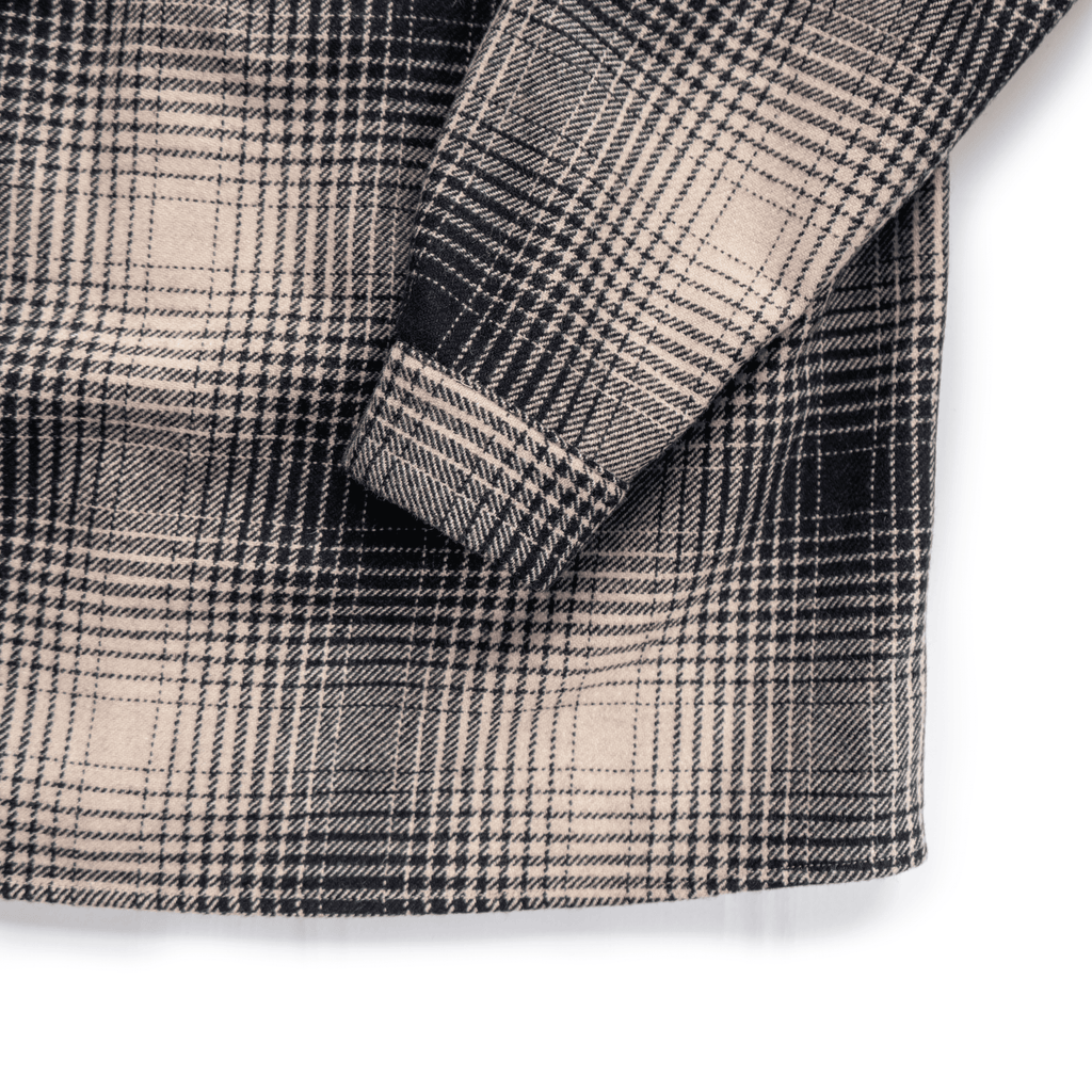 MELTON CHECK  WOOL SHIRT