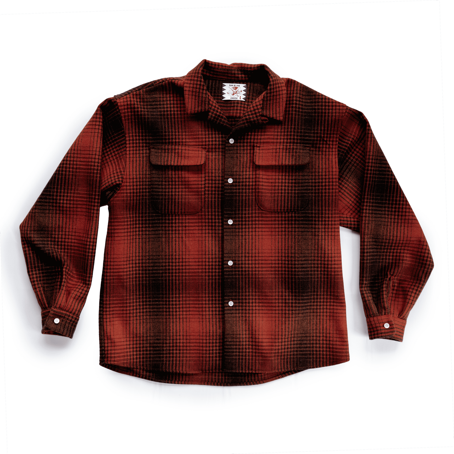 MELTON CHECK WOOL SHIRT