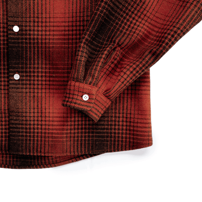 MELTON CHECK WOOL SHIRT