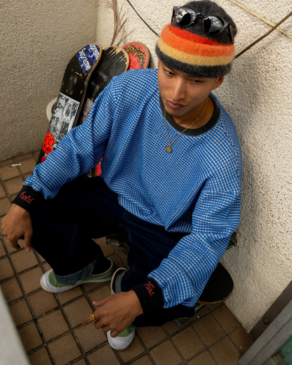 MOHAIR BORDER BEANIE