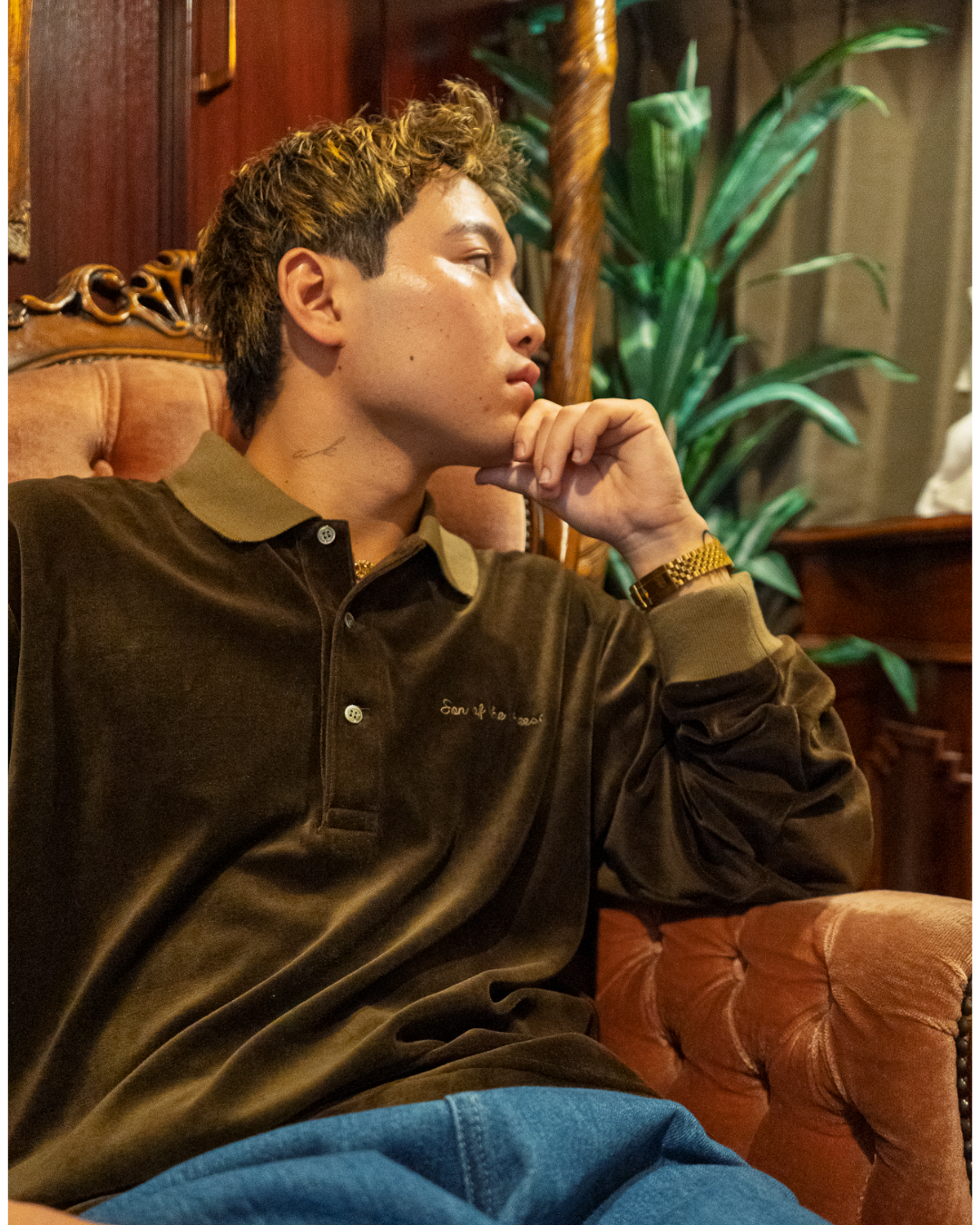 VELOUR POLO – Son of the Cheese VELOUR POLO – Son of the Cheese